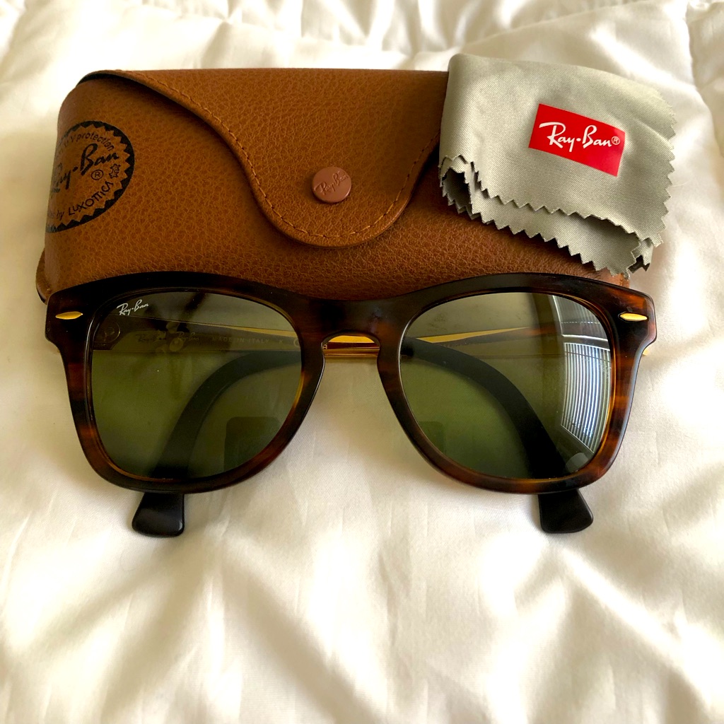 Ray-Ban Rb0707sm Sand Gold Frame Sunglasses. Like-New Condition.
